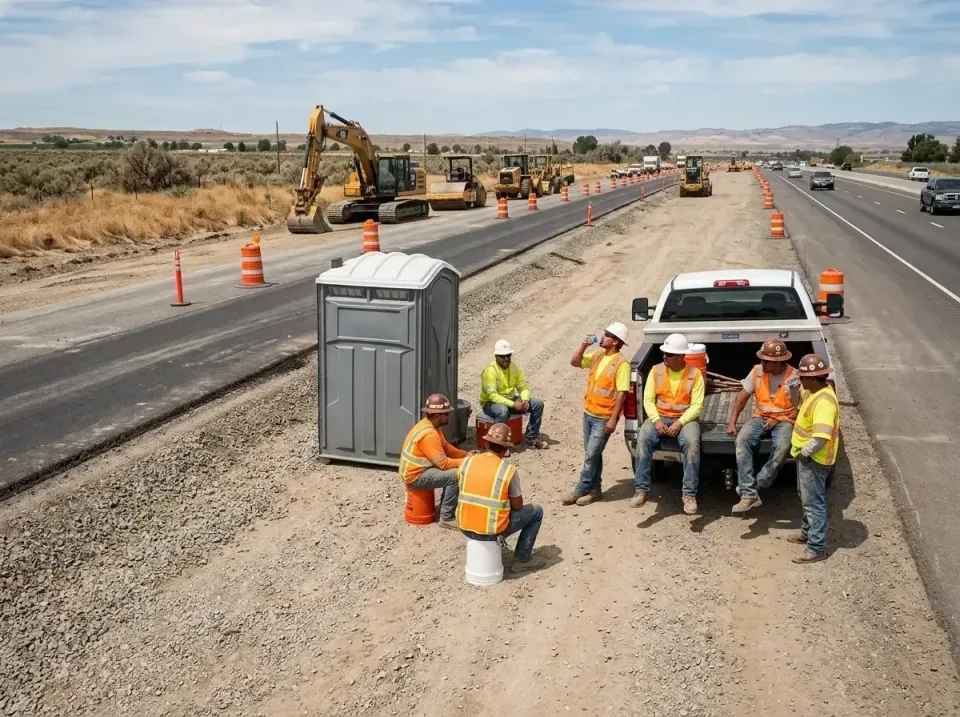 highway-road-construction-crew-007 — frequently asked questions, Porta Potty and Restroom Rentals in Halls, TN